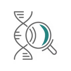 arte com uma lupa analisando o dna